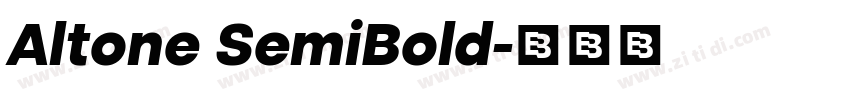 Altone SemiBold字体转换